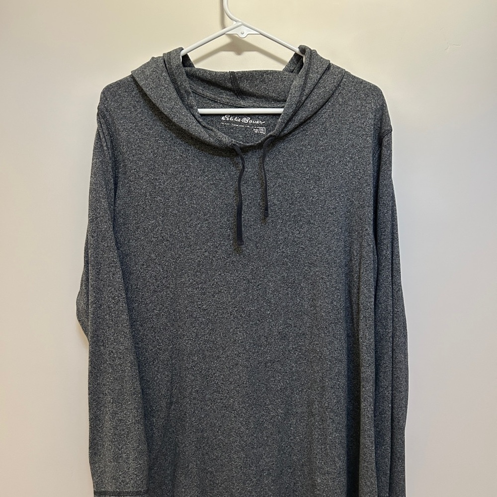 Eddie Bauer Gray Hooded Tunic